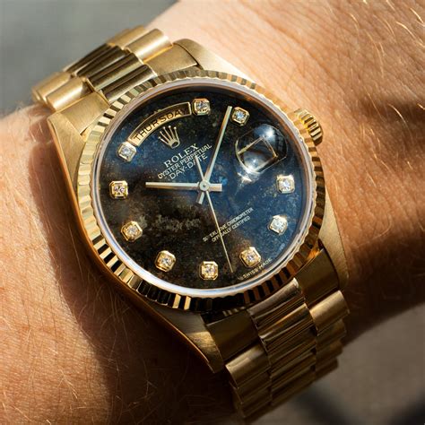 rolex day date 18238 pyrite dial|Rolex Day-Date president 18238.